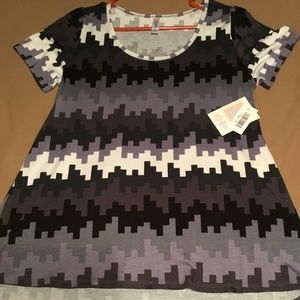 Lularoe Medium Classic, NWT, black, gray, white